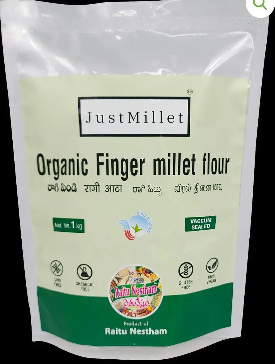 FINGER MILLET FLOUR 500 GM 1 FINGER MILLET FLOUR 500 GM