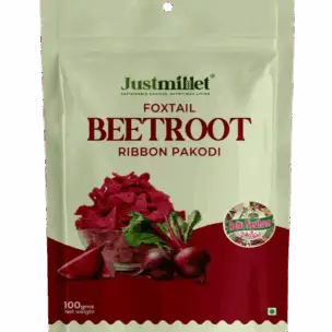 FOXTAIL MILLET RIBBON PAKODI BEETROOT-100G